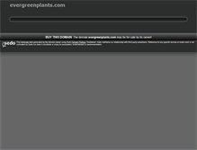 Tablet Screenshot of evergreenplants.com